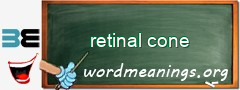 WordMeaning blackboard for retinal cone